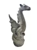 Product image 1 of the product “Sitting dragon on a rock. Dyed in the color antique finish. In the sizes from 60 to 75cm. ”